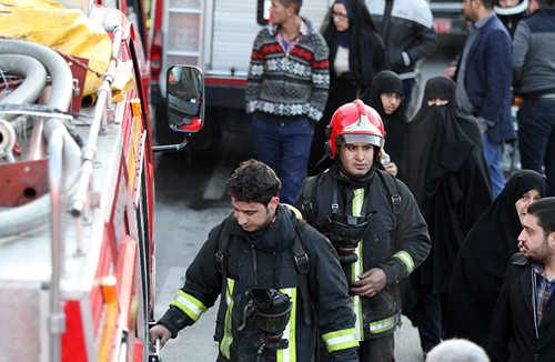آتش‌سوزی هتل قصر مشهد (تصاویر)