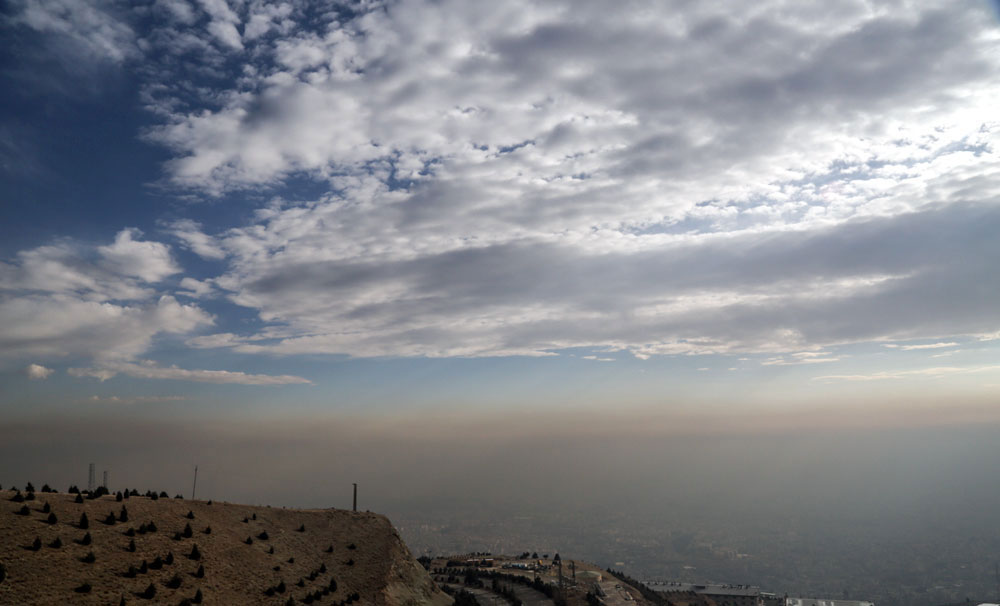 هوای امروز تهران از نمای بالا (عکس)
