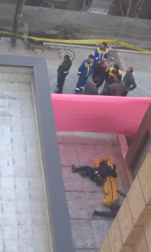 سقوط مرگبار آسانسور در خیابان ولیعصر (تصاویر)