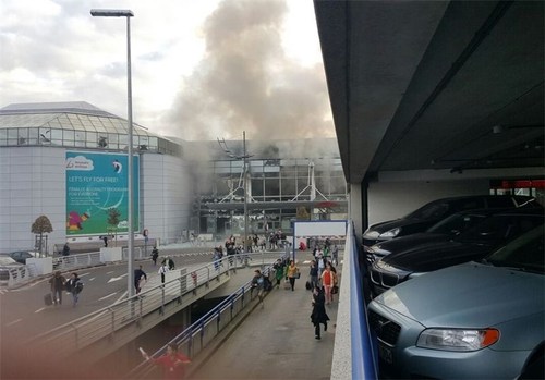 ۲ انفجار در فرودگاه بروکسل (عکس)