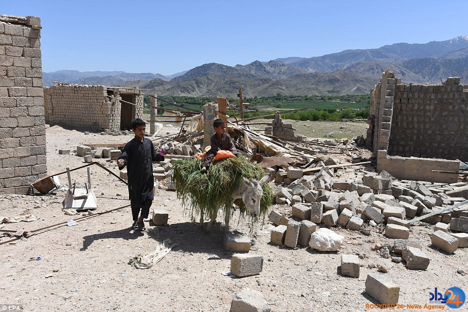 افغانستان پس از شلیک «مادر همه بمب‌ها» (تصاویر)