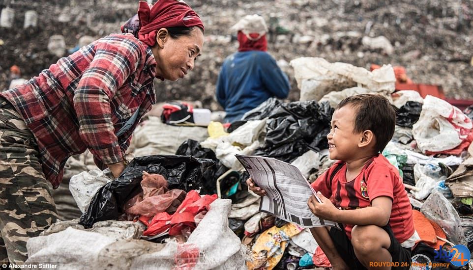 زندگی 3000 خانواده در زباله‌دانی 12 مایلی در اندونزی (تصاویر)