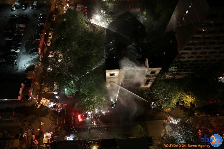 اعتراض در ونزوئلا آتش در نیویورک