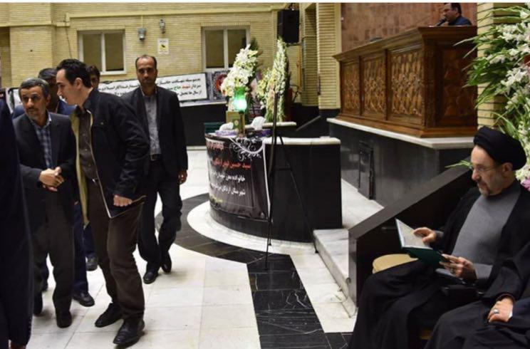 حضور خاتمی و احمدی نژاد در یک مراسم +عکس