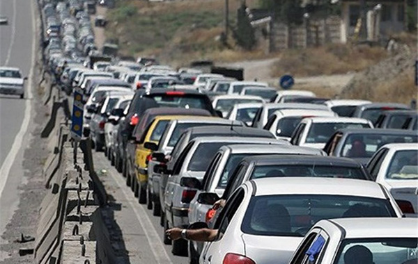 ترافیک سنگین در جاده چالوس و هراز