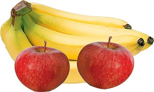 صادرات سیب در برابر واردات موز/ کاهش تولید سیب درختی