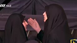 ببینید| دختران رئیسی و سردار سلیمانی در مراسم تشییع رییس‌جمهور