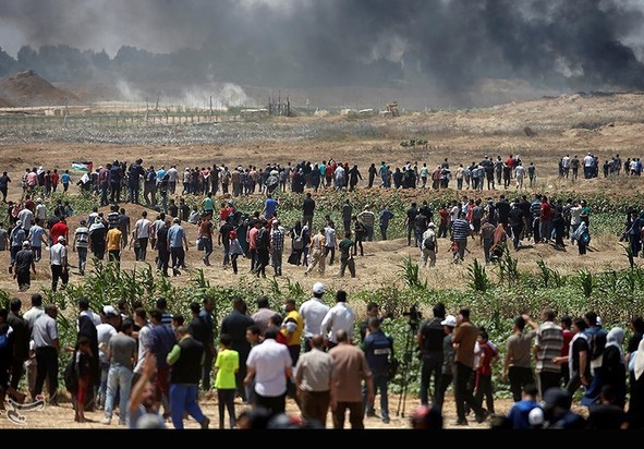 ادامه تنش در نوار غزه در پی انتقال سفارت آمریکا
