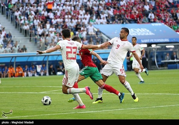 فوتبال ایران و مراکش جام جهانی 2018