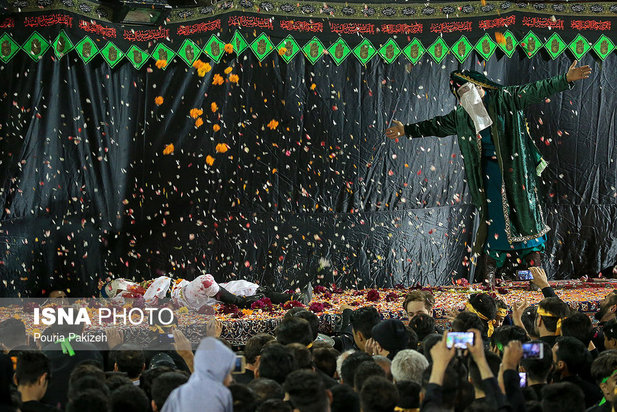 مراسم عزاداری و اجرای تعزیه حضرت قاسم در شهرستان مریانج - همدان