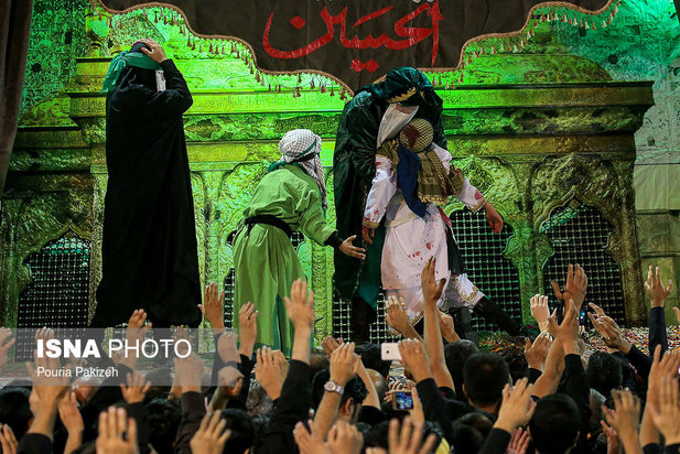 مراسم عزاداری و اجرای تعزیه حضرت قاسم در شهرستان مریانج - همدان