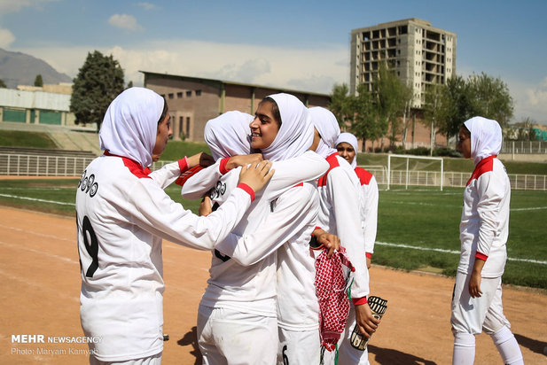 دیدار تیم های فوتبال دختران ایران و اردن_مهر