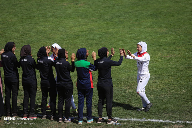 دیدار تیم های فوتبال دختران ایران و اردن_مهر