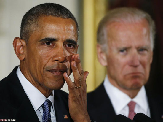 اشک اوباما درآمد + تصاویر اشک اوباما درآمد + تصاویر