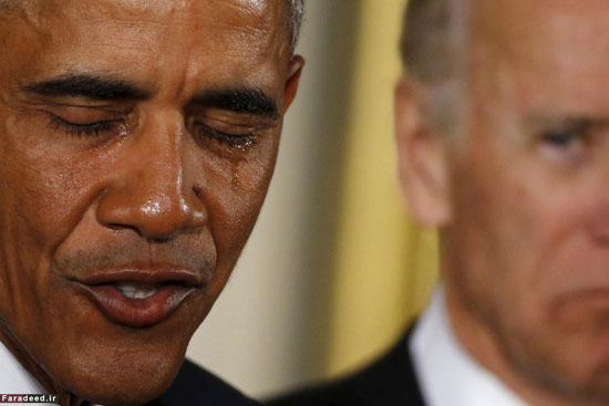 اشک اوباما درآمد + تصاویر اشک اوباما درآمد + تصاویر