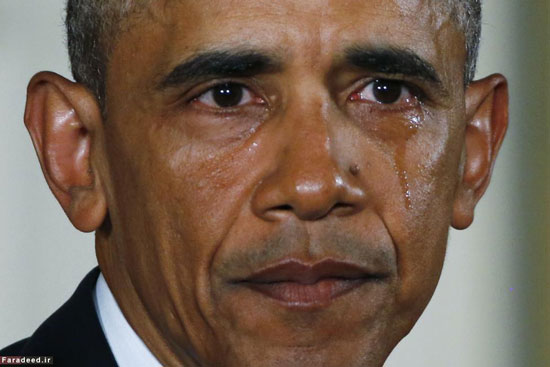اشک اوباما درآمد + تصاویر اشک اوباما درآمد + تصاویر
