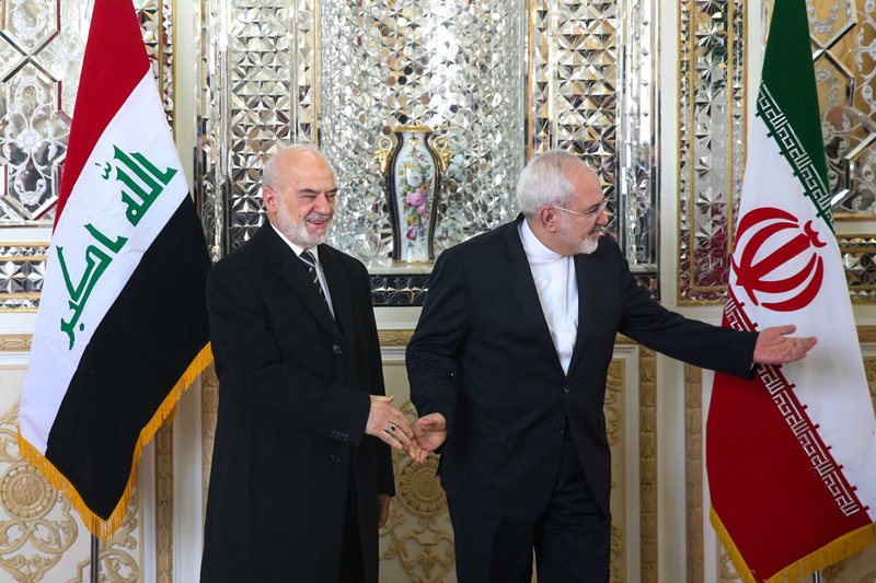 دیدار و نشست خبری مشترک وزرای خارجه ایران و عراق (تصاویر)