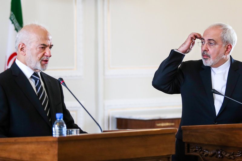 دیدار و نشست خبری مشترک وزرای خارجه ایران و عراق (تصاویر)