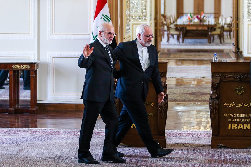 دیدار و نشست خبری مشترک وزرای خارجه ایران و عراق (تصاویر)