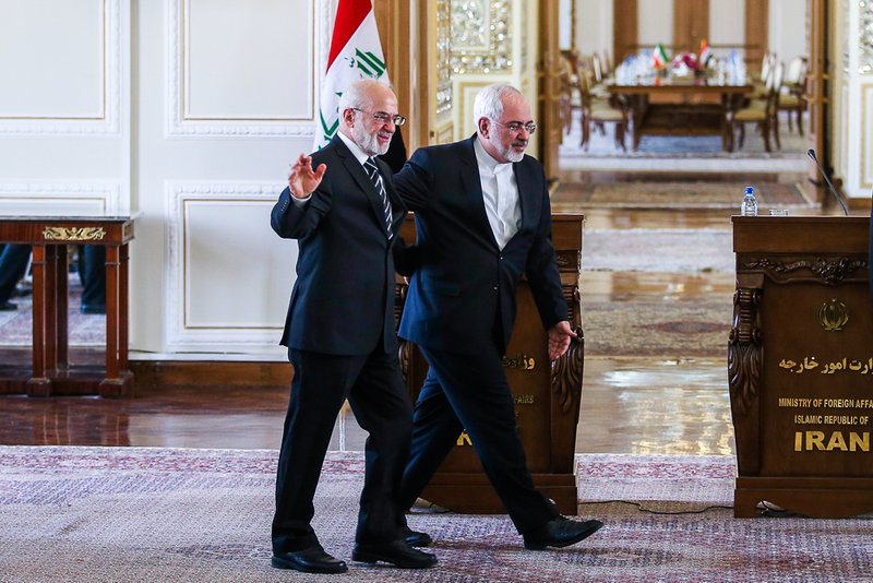 دیدار و نشست خبری مشترک وزرای خارجه ایران و عراق (تصاویر)