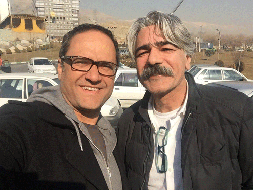 کیهان کلهر به پشت صحنه فیلم رامبد جوان رفت (عکس)