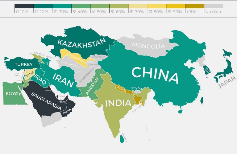هزینه غذای یک خانواده چهارنفره در کشورهای مختلف جهان+نقشه هزینه غذای یک خانواده چهارنفره در کشورهای مختلف جهان+نقشه