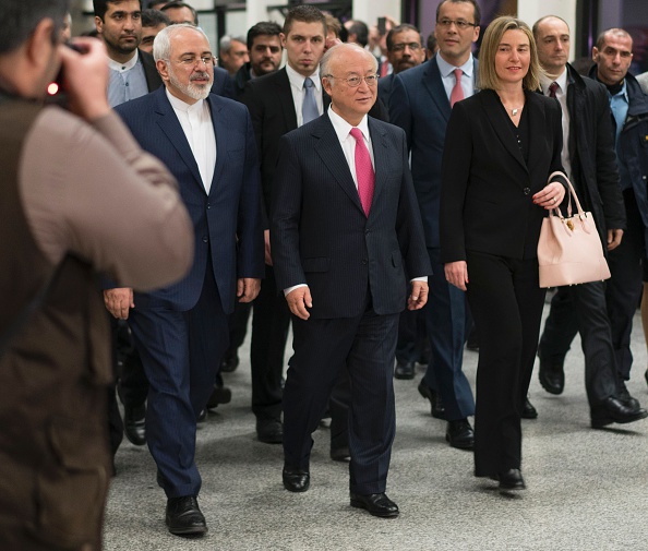 لحظه اعلام پایان تحریم‌ها (تصاویر)