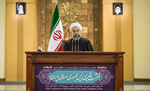 نشست خبری رئیس جمهور (تصاویر)