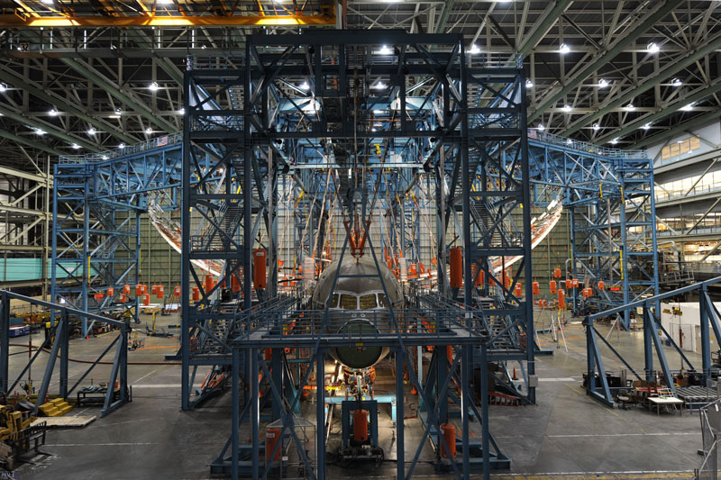 تصویر خارق‌العاده تست مقاومت بال‌های بوئینگ 787