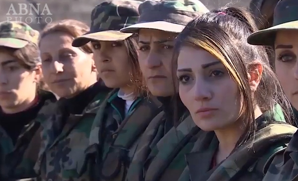پیوستن زنان سوری داوطلب به ارتش سوریه (تصاویر)