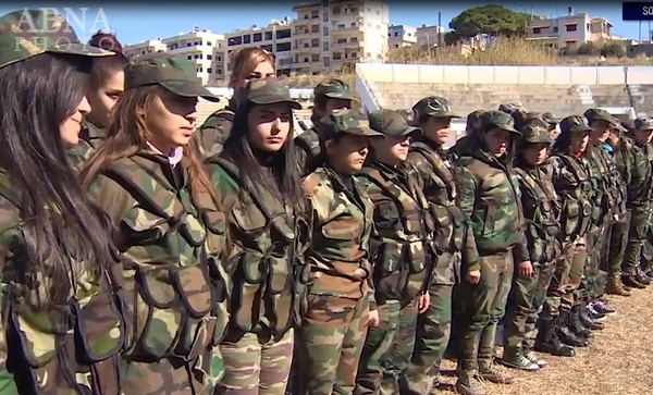 پیوستن زنان سوری داوطلب به ارتش سوریه (تصاویر) پیوستن زنان سوری داوطلب به ارتش سوریه (تصاویر)