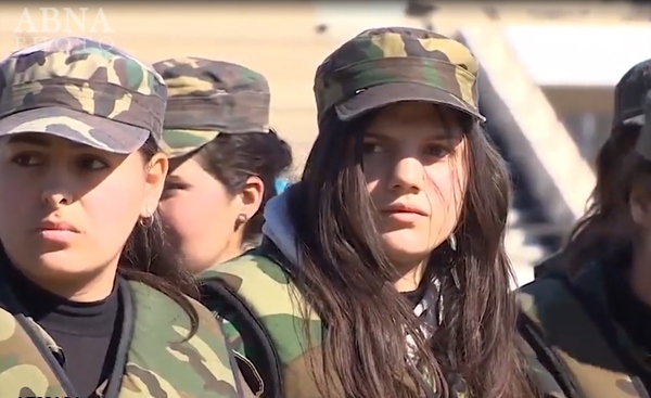 پیوستن زنان سوری داوطلب به ارتش سوریه (تصاویر) پیوستن زنان سوری داوطلب به ارتش سوریه (تصاویر)