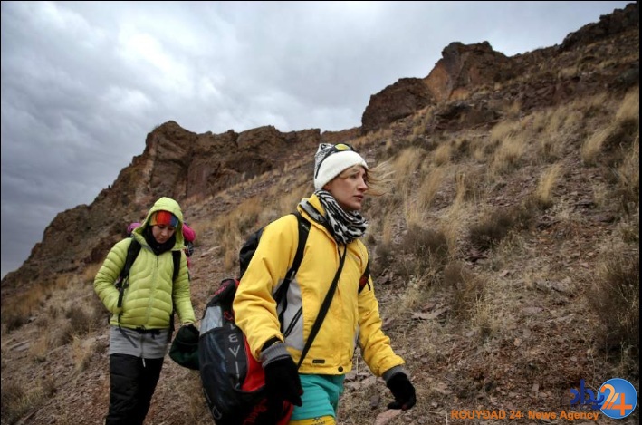 گزارش تصویری آسوشیتدپرس از بانوی سنگ نورد ایرانی