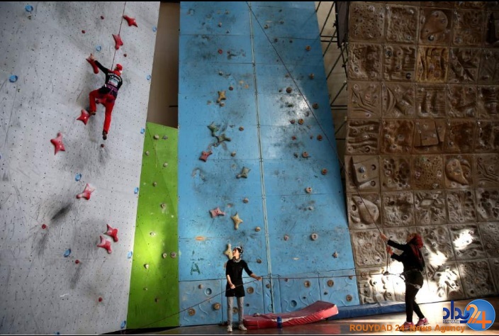 گزارش تصویری آسوشیتدپرس از بانوی سنگ نورد ایرانی