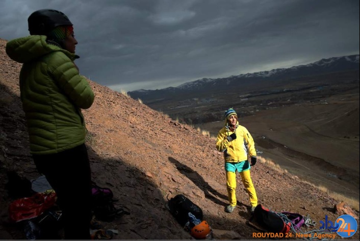 گزارش تصویری آسوشیتدپرس از بانوی سنگ نورد ایرانی