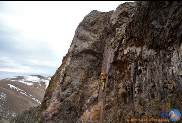 گزارش تصویری آسوشیتدپرس از بانوی سنگ نورد ایرانی