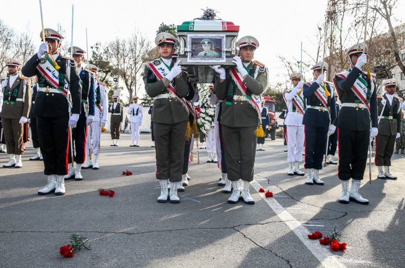 تشییع پیکر سرلشکر سلیمی - فرمانده پیشین ارتش