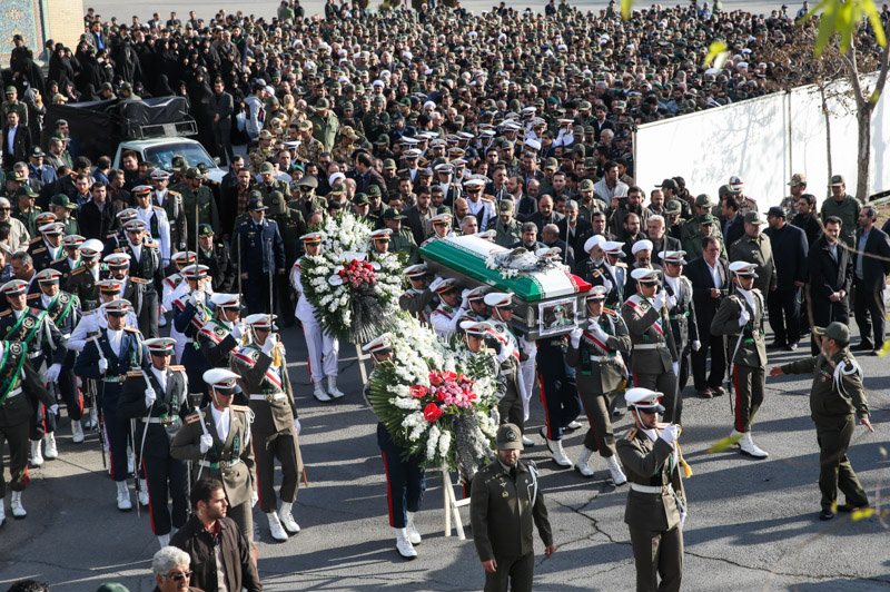 تشییع پیکر سرلشکر سلیمی - فرمانده پیشین ارتش