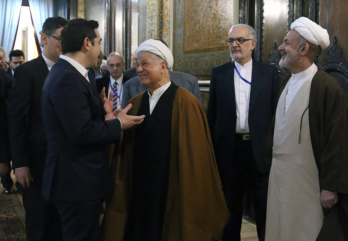 دیدار نخست وزیر یونان با آیت الله هاشمی رفسنجانی