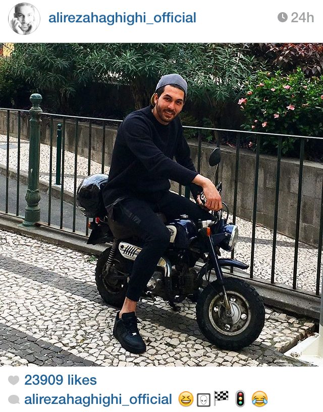 عكسی متفاوت از عليرضا حقيقی