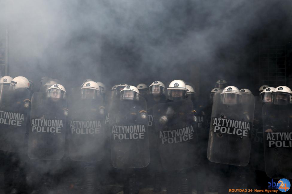 کشاورزان یونانی در اعتراض