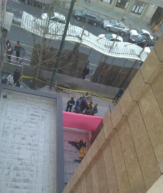 سقوط مرگبار آسانسور در خیابان ولیعصر (تصاویر)
