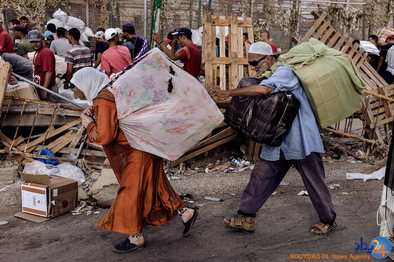 قاچاق کالا در مرز اسپانیا و مراکش