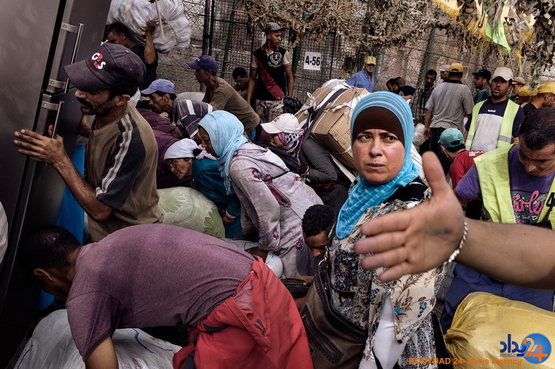 قاچاق کالا در مرز اسپانیا و مراکش