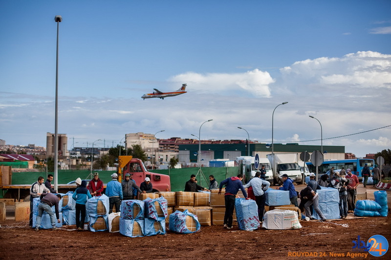 قاچاق کالا در مرز اسپانیا و مراکش