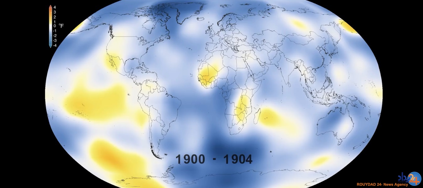 سرعت گرمایش زمین از 1880 تا 2015 (تصاویر و فیلم) سرعت گرمایش زمین از 1880 تا 2015 (تصاویر و فیلم)