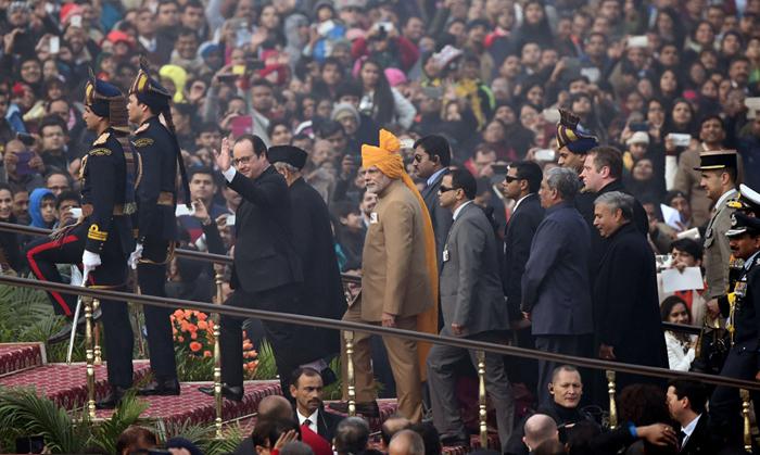 اولاند میهمان ویژه رژه استقلال هند (تصاویر) اولاند میهمان ویژه رژه استقلال هند (تصاویر)