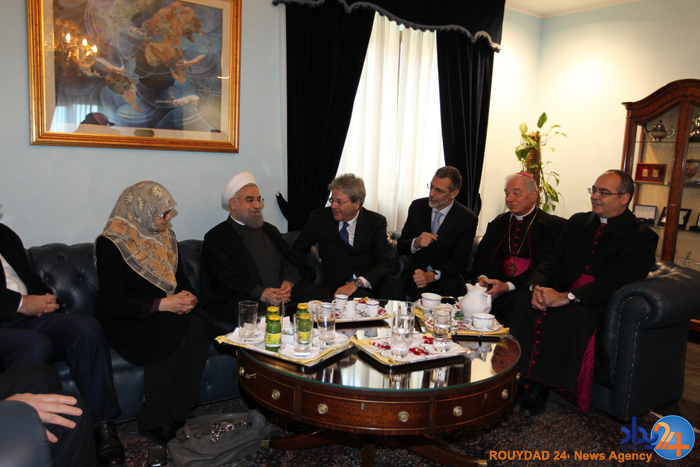 زن همراه روحانی در دیدار با پاپ کیست؟