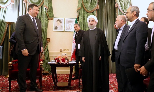 دیدار مدیران ایرباس و توتال با روحانی (تصاویر)
