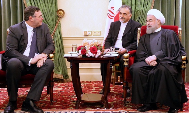 دیدار مدیران ایرباس و توتال با روحانی (تصاویر)